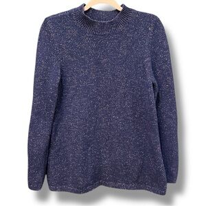 Ann Taylor Women’s Cozy Knit Cottagecore Mock Neck Sweater. Ladies Medium